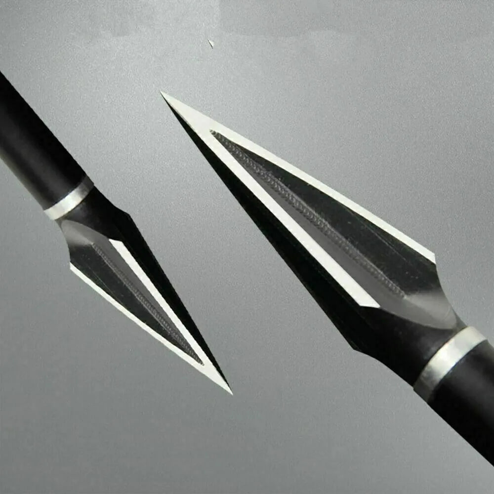 3/6/12PCS 100Gr Hunting Arrow Tips Compound Recurve bow Classical Tradition Broadheads