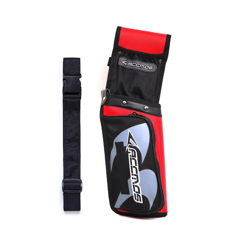 ACC Archery Arrow Quiver Bow Bag Holder Recurve Compound Bow Arrow Hunting Release Hold Pounch Arrow Strap Reverse Hold 7color