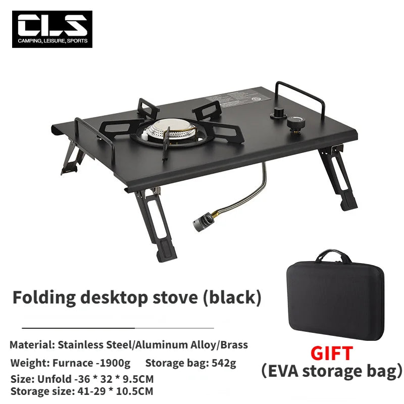 NOBANA&GLS Newest Folding IGT Table Lightweight Backpack Roll Table Multifunctional Adjustable Leg Desk Desktop Burner BBQ Table