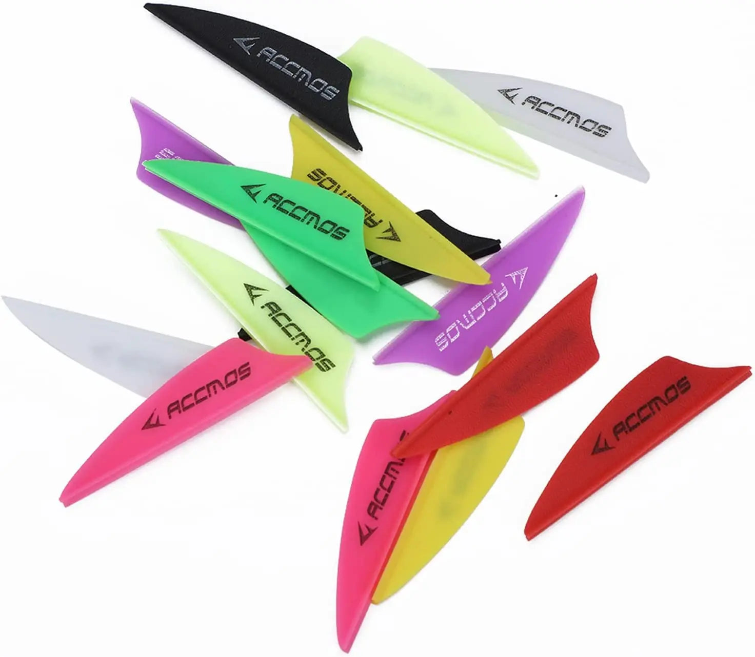 1.75 inch Archery Arrows Vanes Plastic Arrow Feather Fletching for DIY Archery Hunting Targeting Arrows (50pcs)