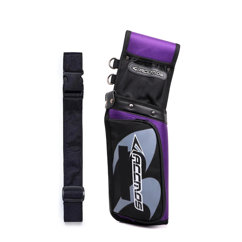 ACC Archery Arrow Quiver Bow Bag Holder Recurve Compound Bow Arrow Hunting Release Hold Pounch Arrow Strap Reverse Hold 7color