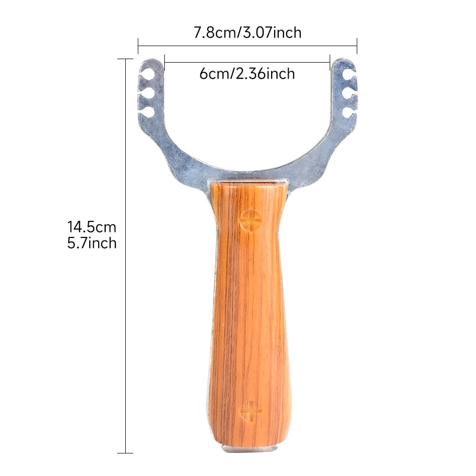 2-color Metal Slingshot Powerful Three Strand Card Ball Catapult Outdoor Hunting Practice Shooting Accessories Sling Shot Set