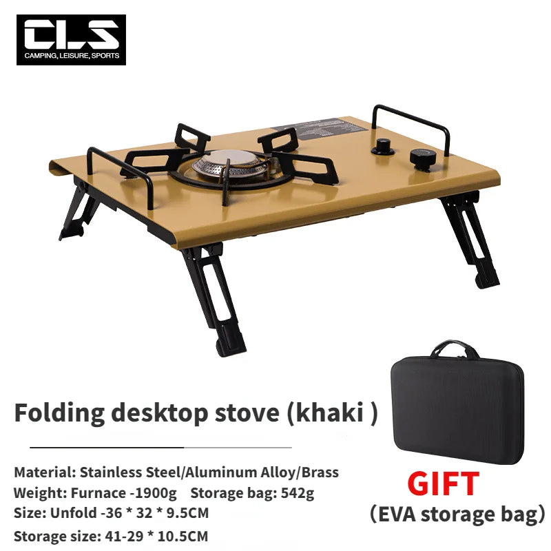 NOBANA&GLS Newest Folding IGT Table Lightweight Backpack Roll Table Multifunctional Adjustable Leg Desk Desktop Burner BBQ Table