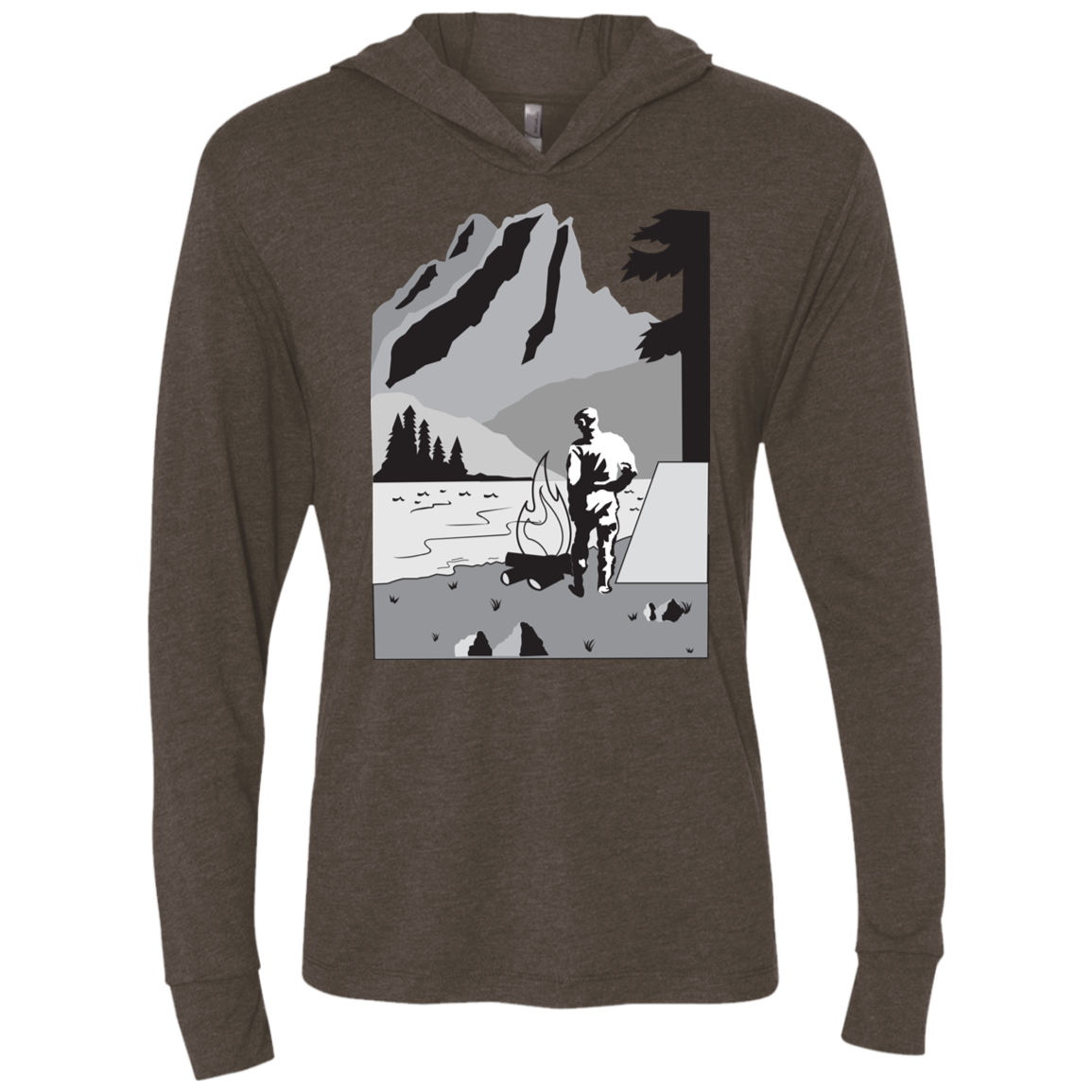 NL6021 Next Level Unisex Triblend LS Hooded T-Shirt C1