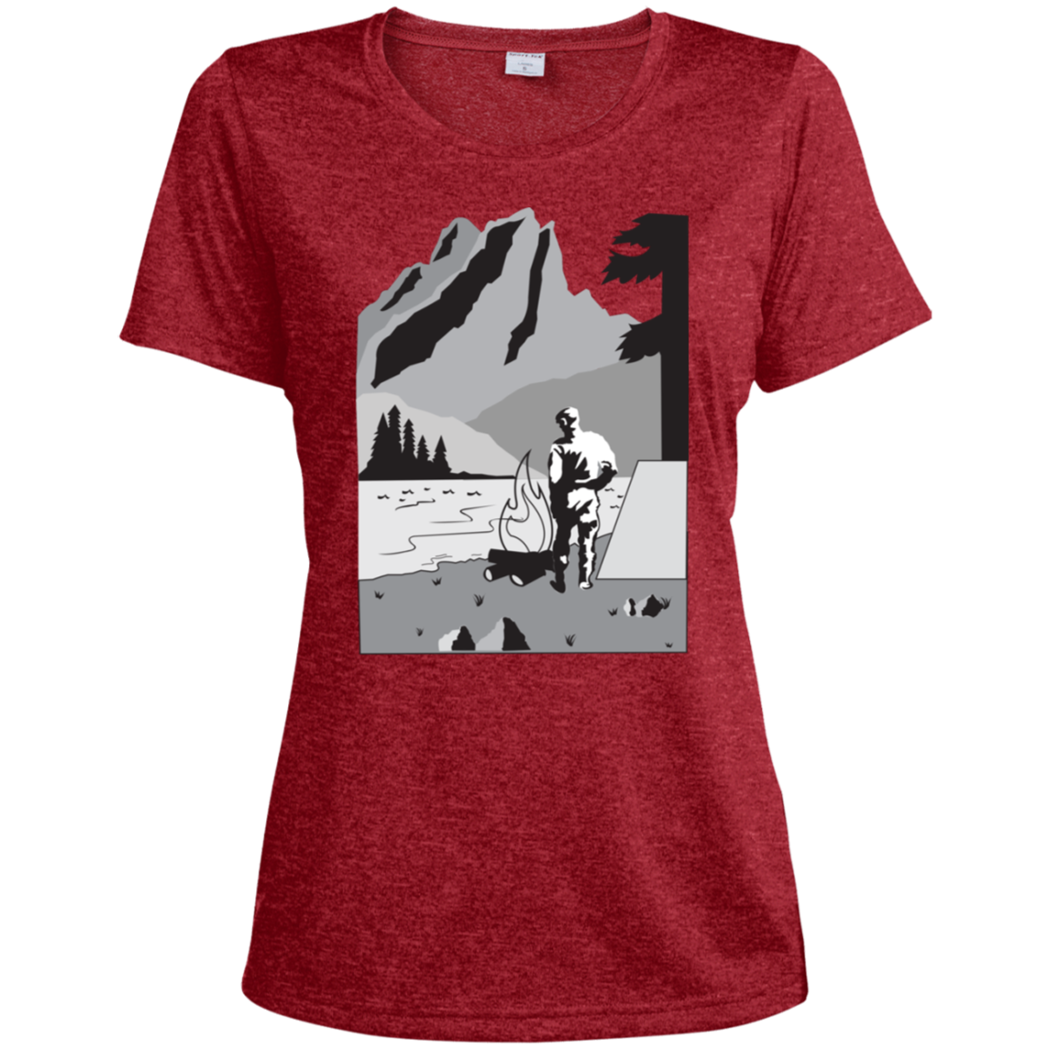 LST360 Sport-Tek Ladies' Heather Dri-Fit Moisture-Wicking T-Shirt C1