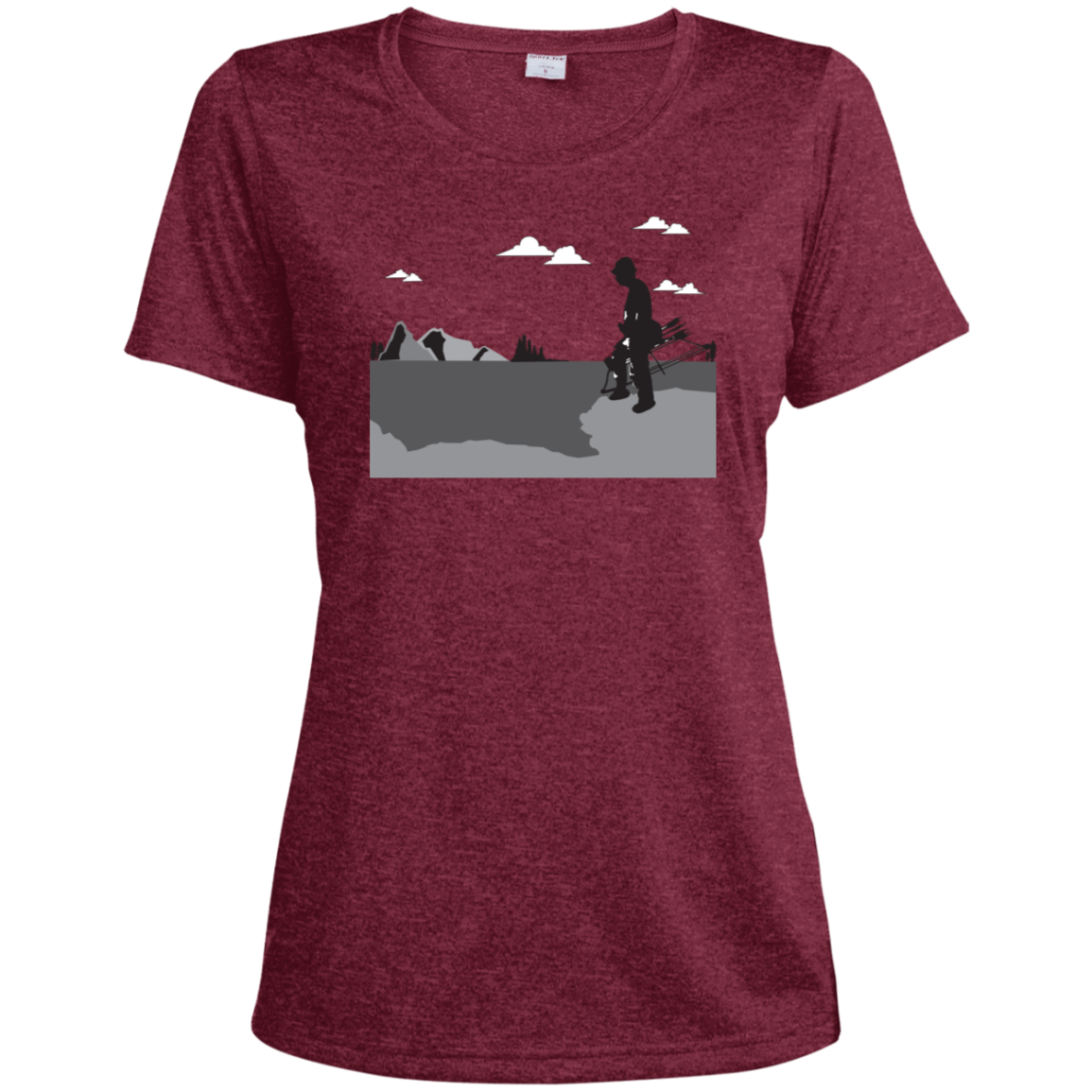 LST360 Sport-Tek Ladies' Heather Dri-Fit Moisture-Wicking T-Shirt A2