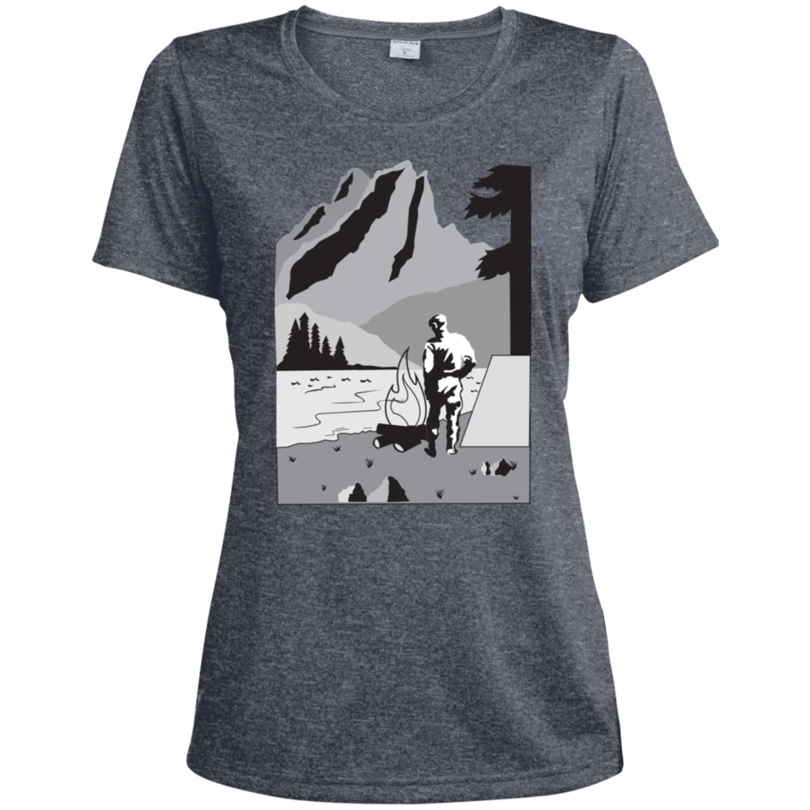 LST360 Sport-Tek Ladies' Heather Dri-Fit Moisture-Wicking T-Shirt C1