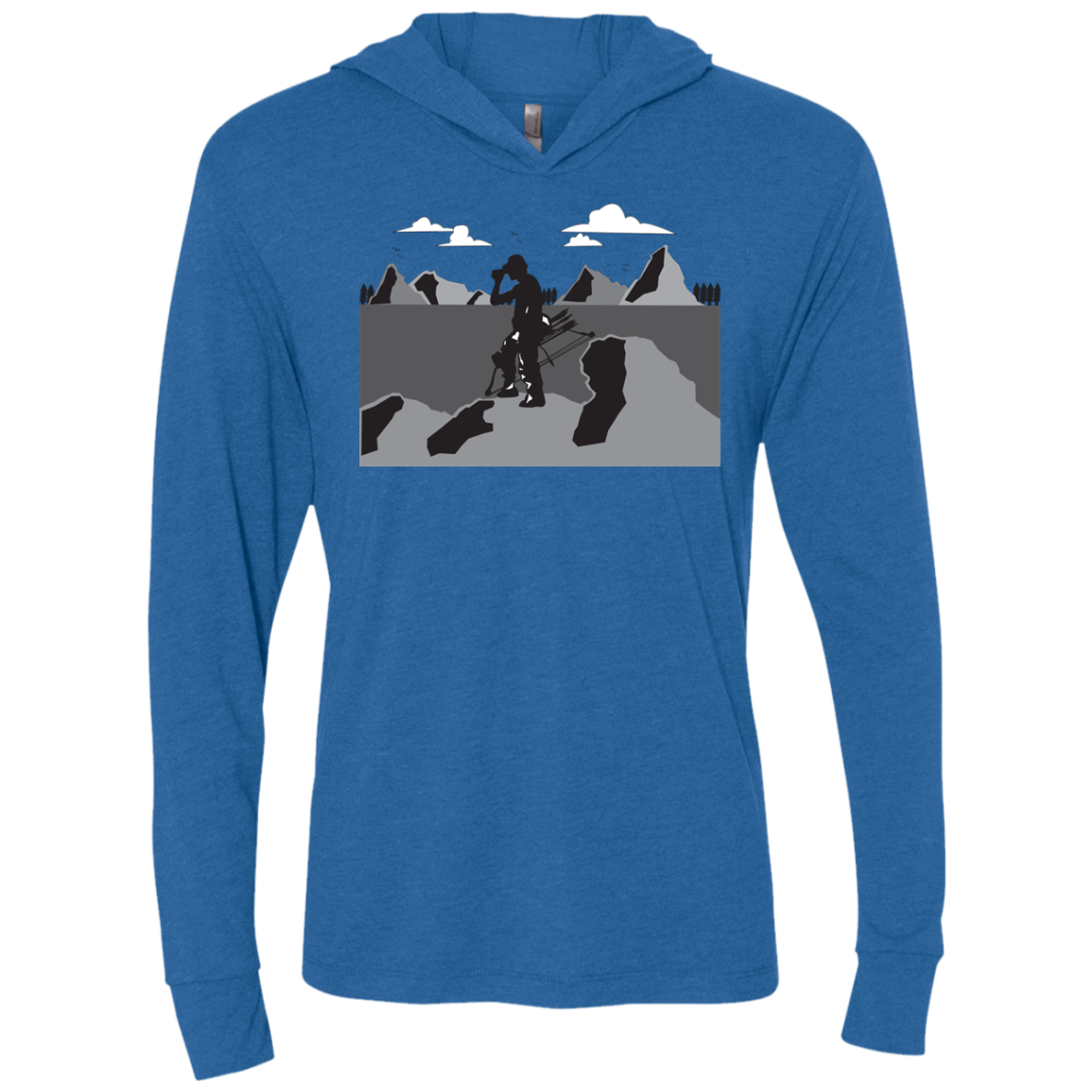 NL6021 Next Level Unisex Triblend LS Hooded T-Shirt A1