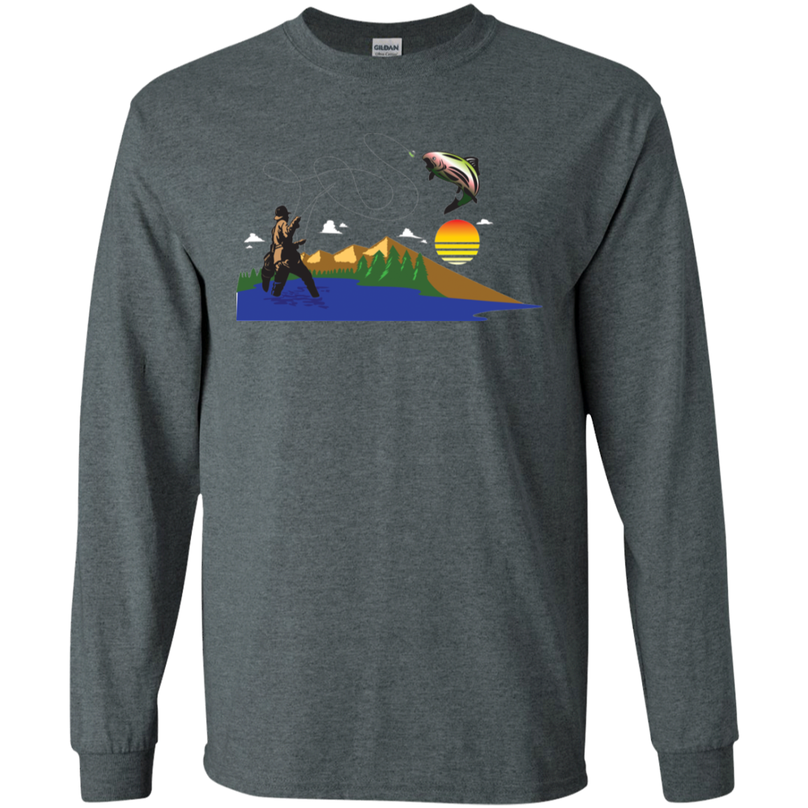 G240 Gildan LS Ultra Cotton T-Shirt F2