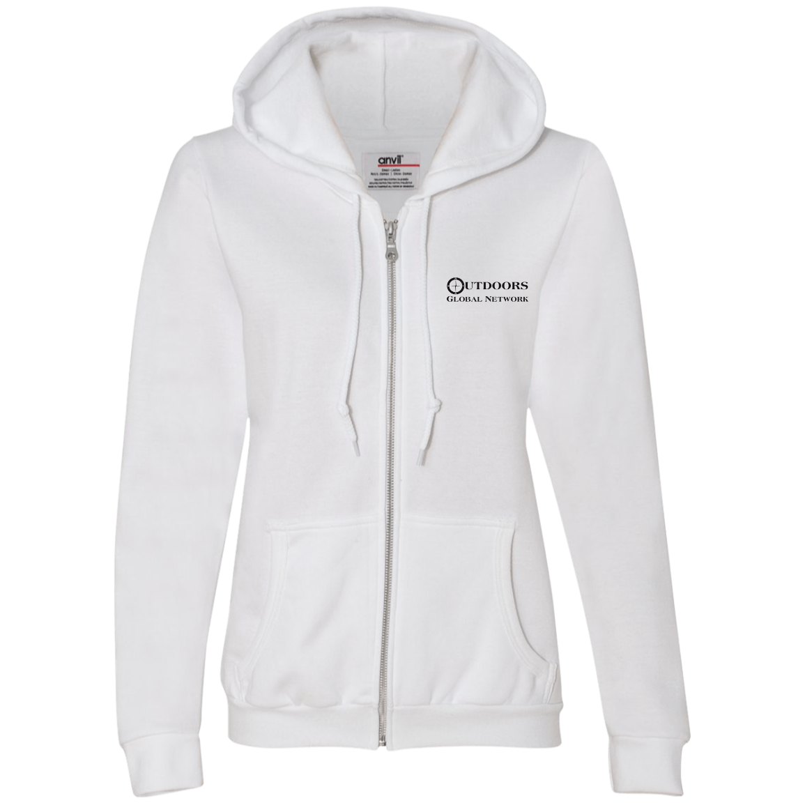 71600L Anvil Ladies Full-Zip Hooded Fleece L1