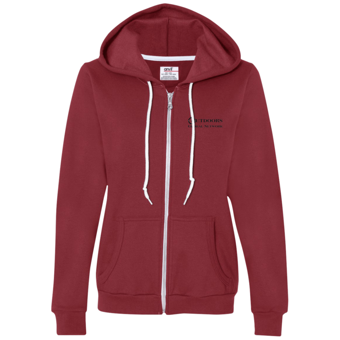 71600L Anvil Ladies Full-Zip Hooded Fleece L1