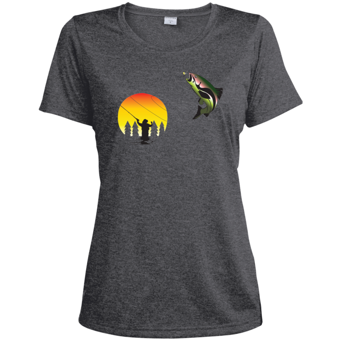 LST360 Sport-Tek Ladies' Heather Dri-Fit Moisture-Wicking T-Shirt