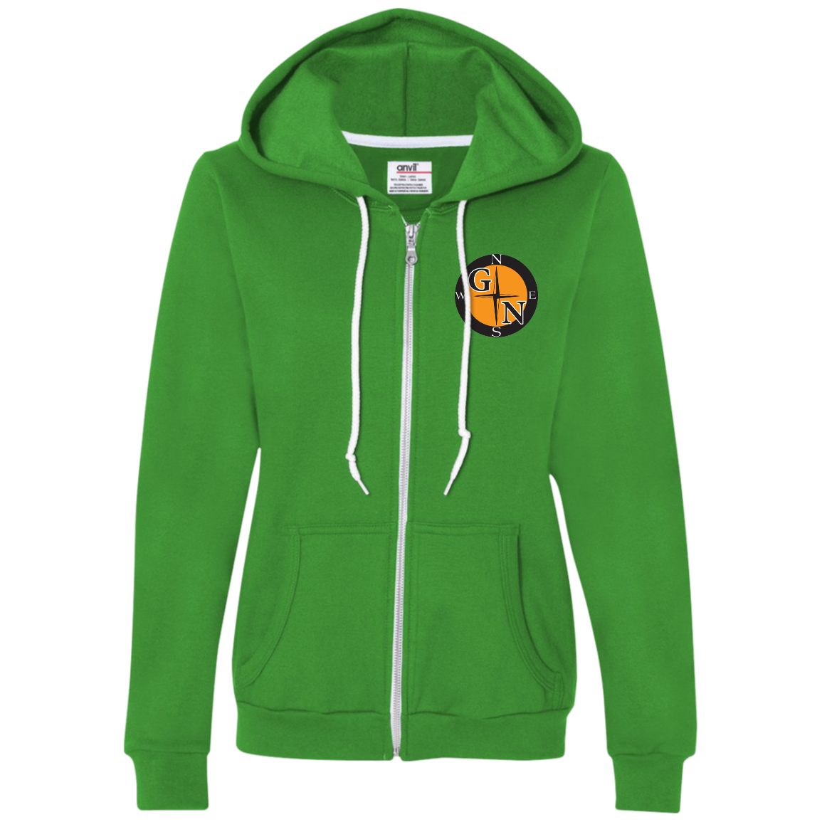 71600L Anvil Ladies Full-Zip Hooded Fleece L3