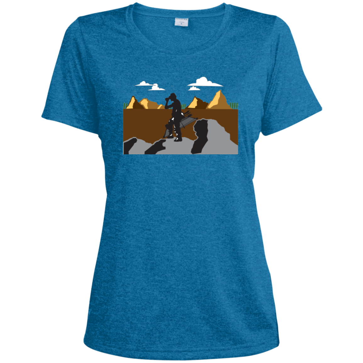 LST360 Sport-Tek Ladies' Heather Dri-Fit Moisture-Wicking T-Shirt A1