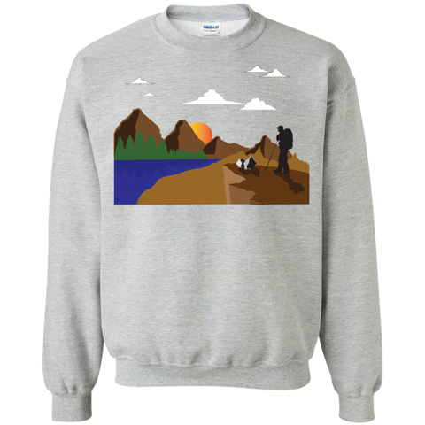 G180 Gildan Crewneck Pullover Sweatshirt  8 oz. Hiking