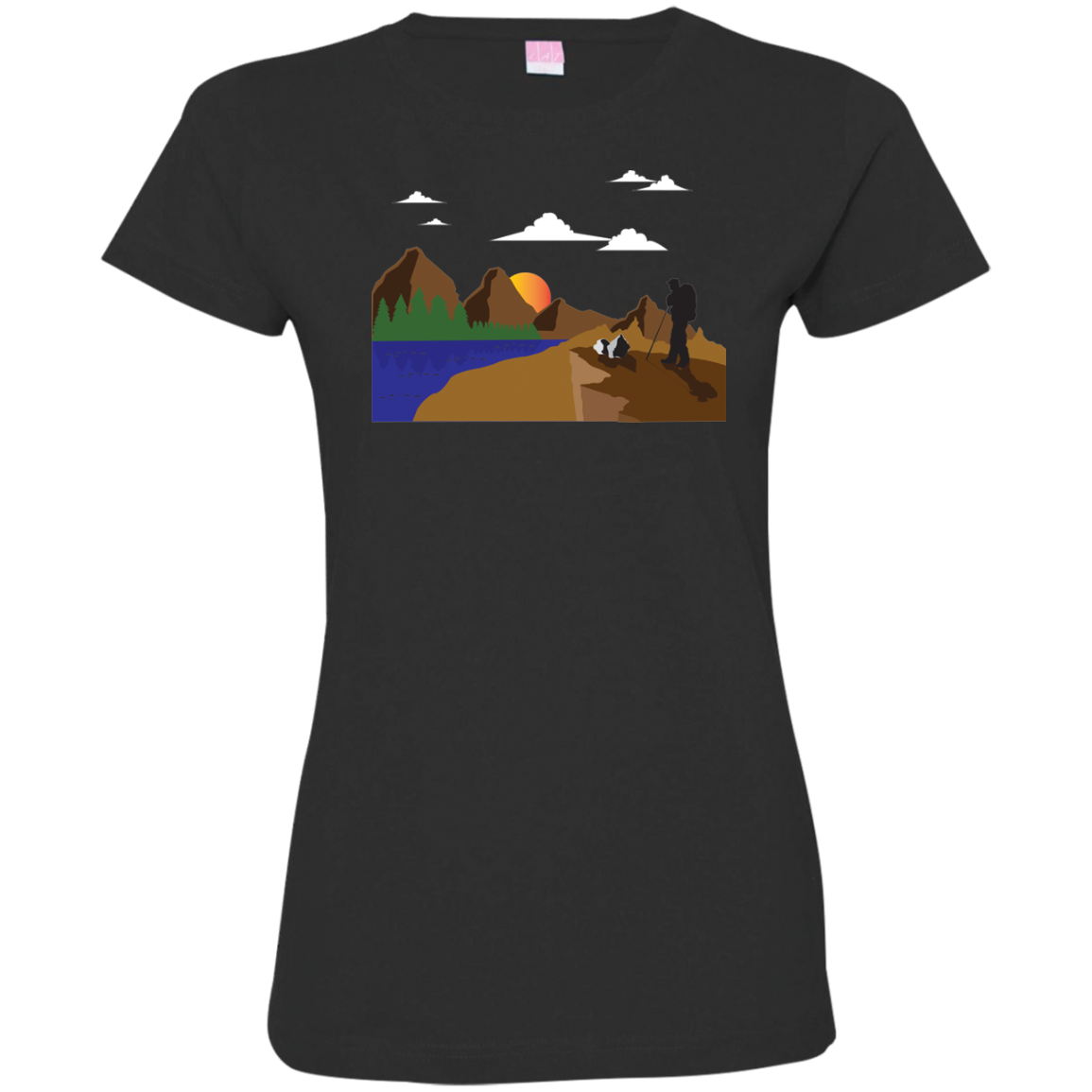 3516 LAT Ladies' Fine Jersey T-Shirt Hiking