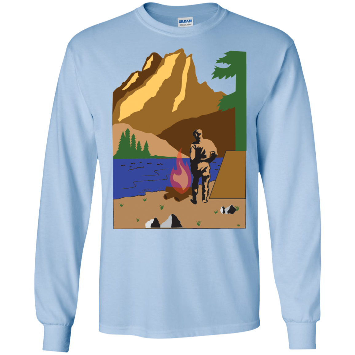 G240 Gildan LS Ultra Cotton T-Shirt C1