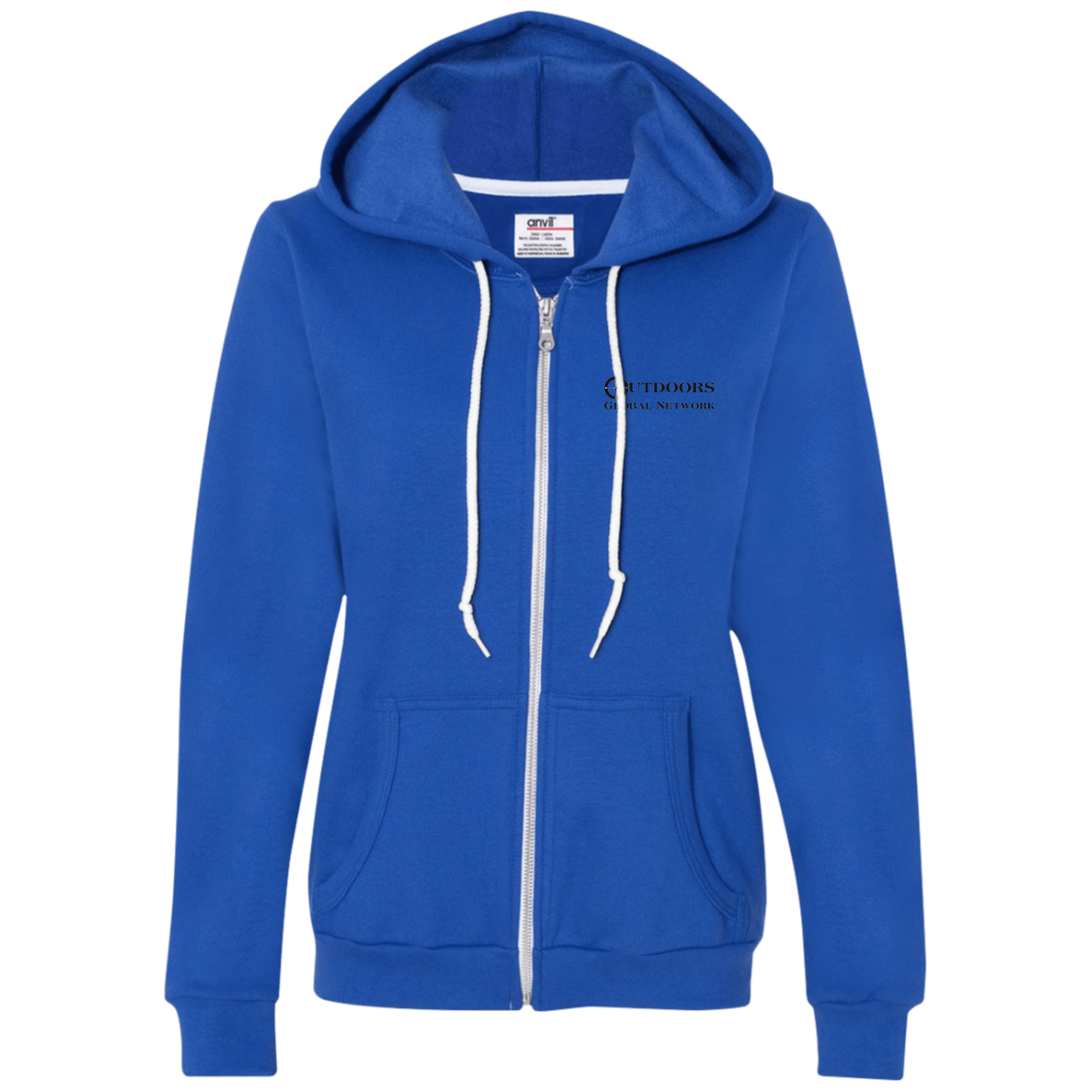 71600L Anvil Ladies Full-Zip Hooded Fleece L1