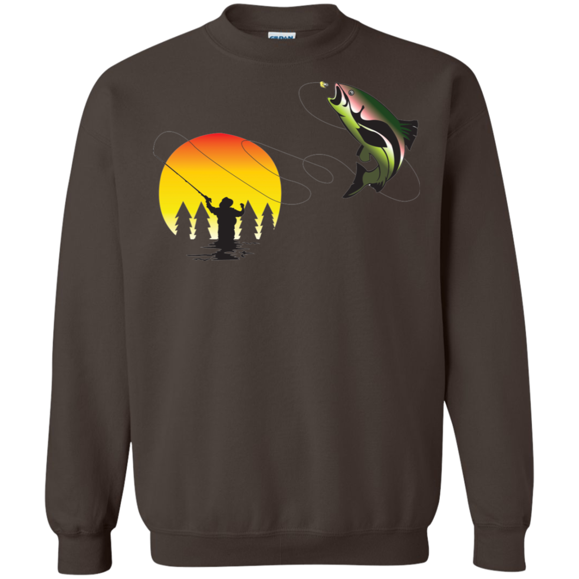 G180 Gildan Crewneck Pullover Sweatshirt  8 oz. F1