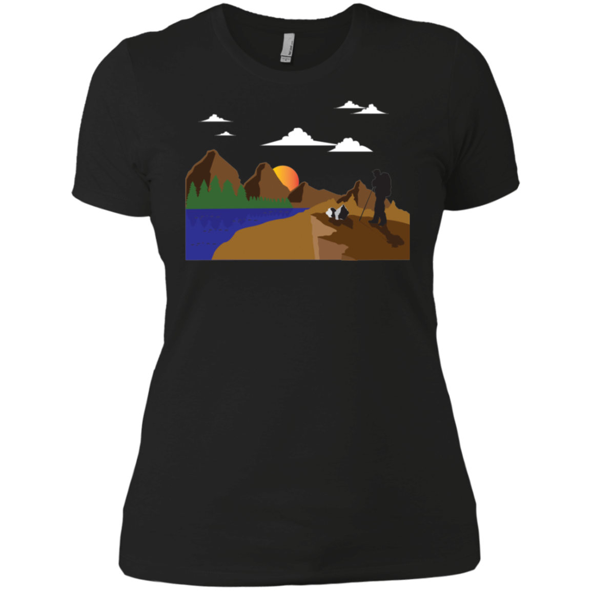 NL3900 Next Level Ladies' Boyfriend T-Shirt Hiking