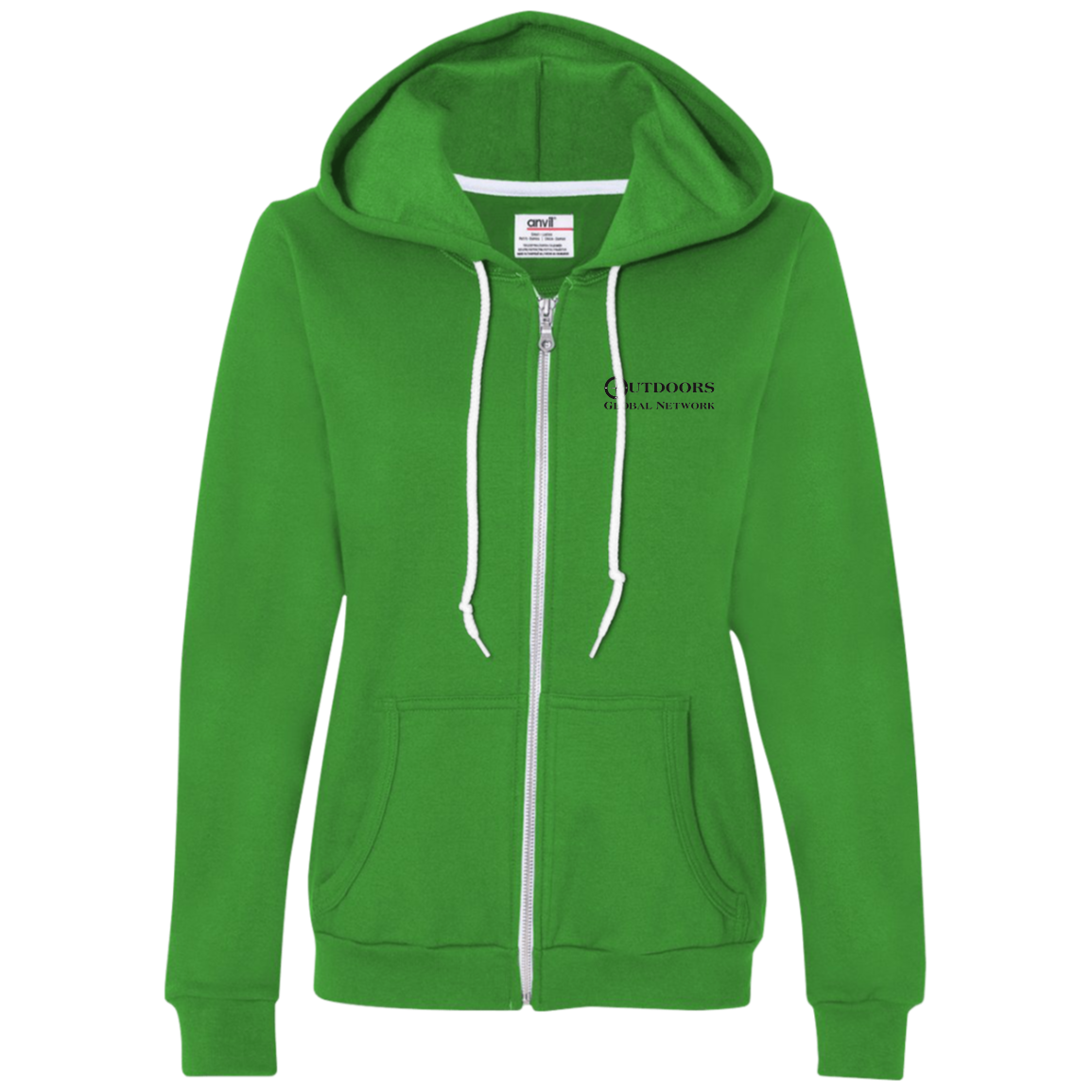 71600L Anvil Ladies Full-Zip Hooded Fleece L1