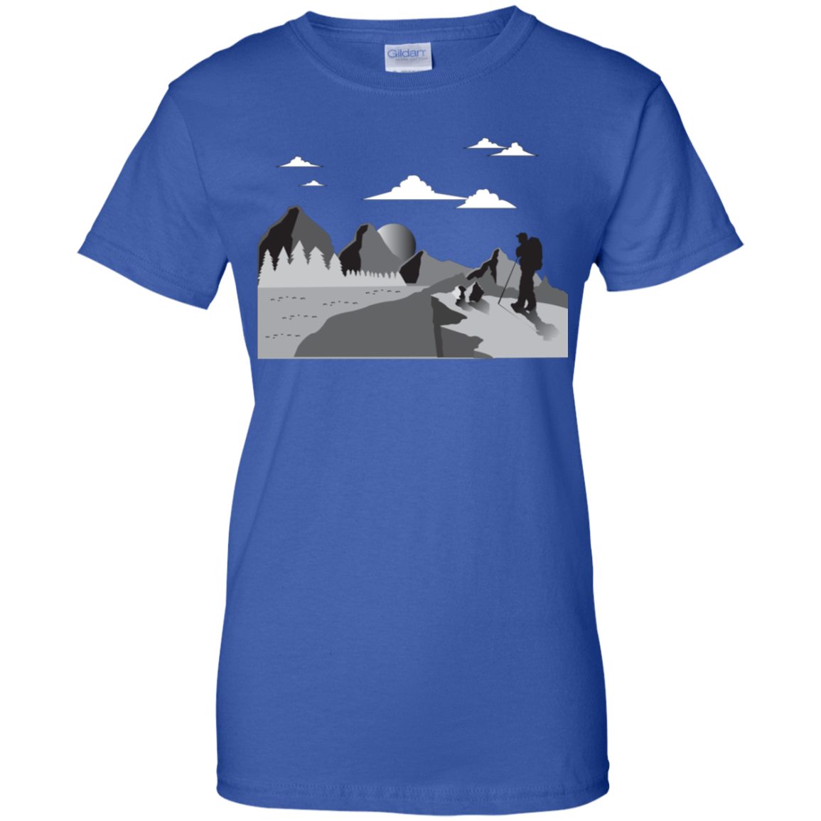 G200L Gildan Ladies' 100% Cotton T-Shirt Hiking