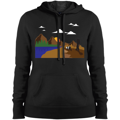 LST254 Sport-Tek Ladies' Pullover Hooded Sweatshirt Hiking