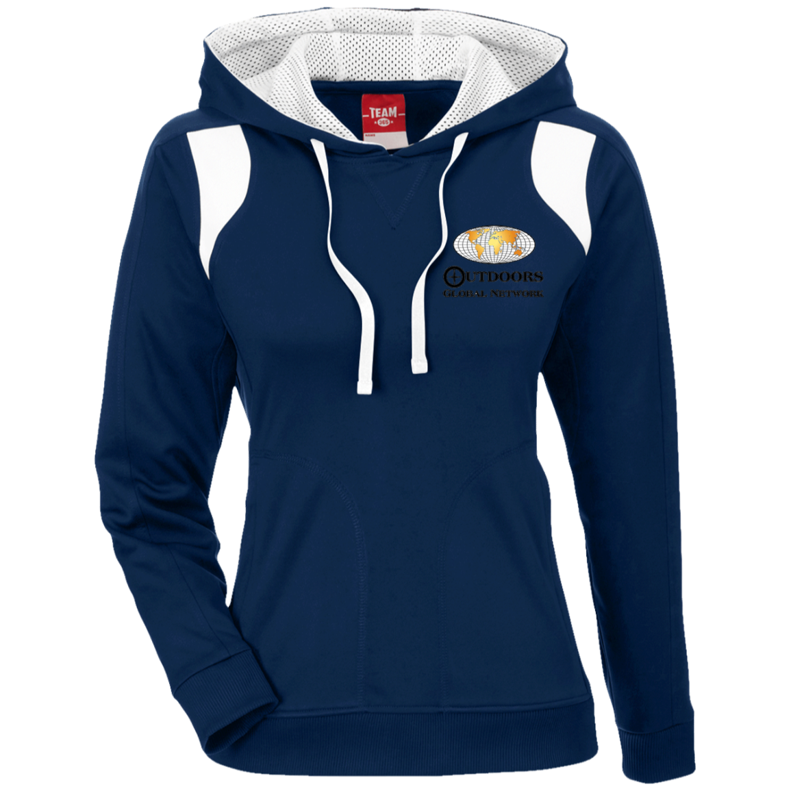TT30W Team 365 Ladies' Colorblock Poly Hoodie L2