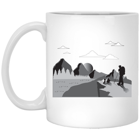 XP8434 11 oz. White Mug Hiking