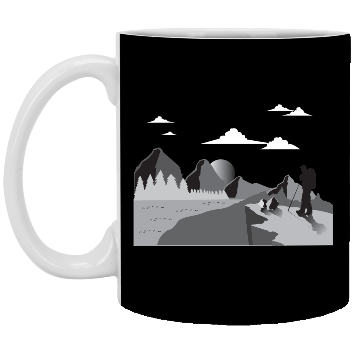 XP8434 11 oz. White Mug Hiking