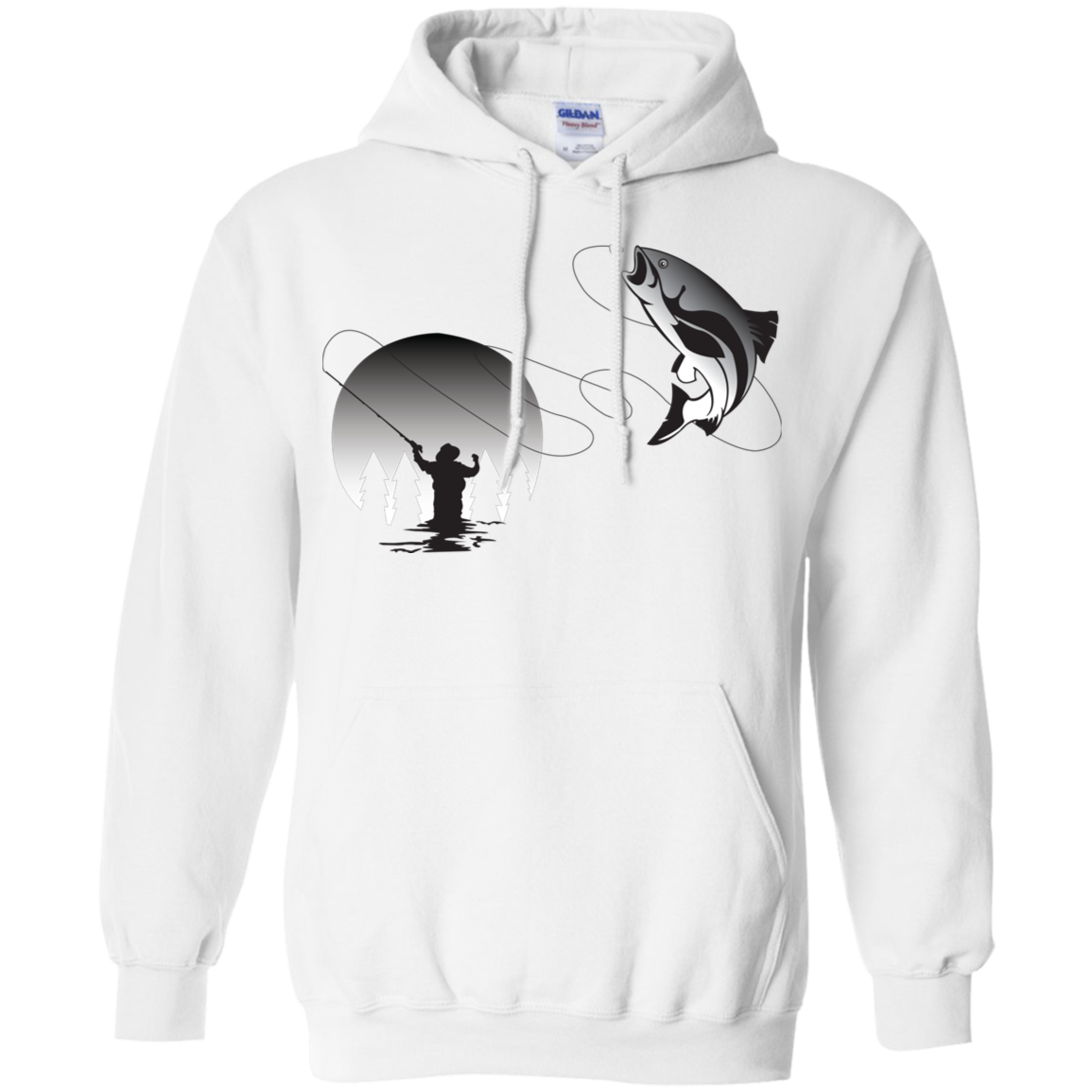 G185 Gildan Pullover Hoodie 8 oz. F1