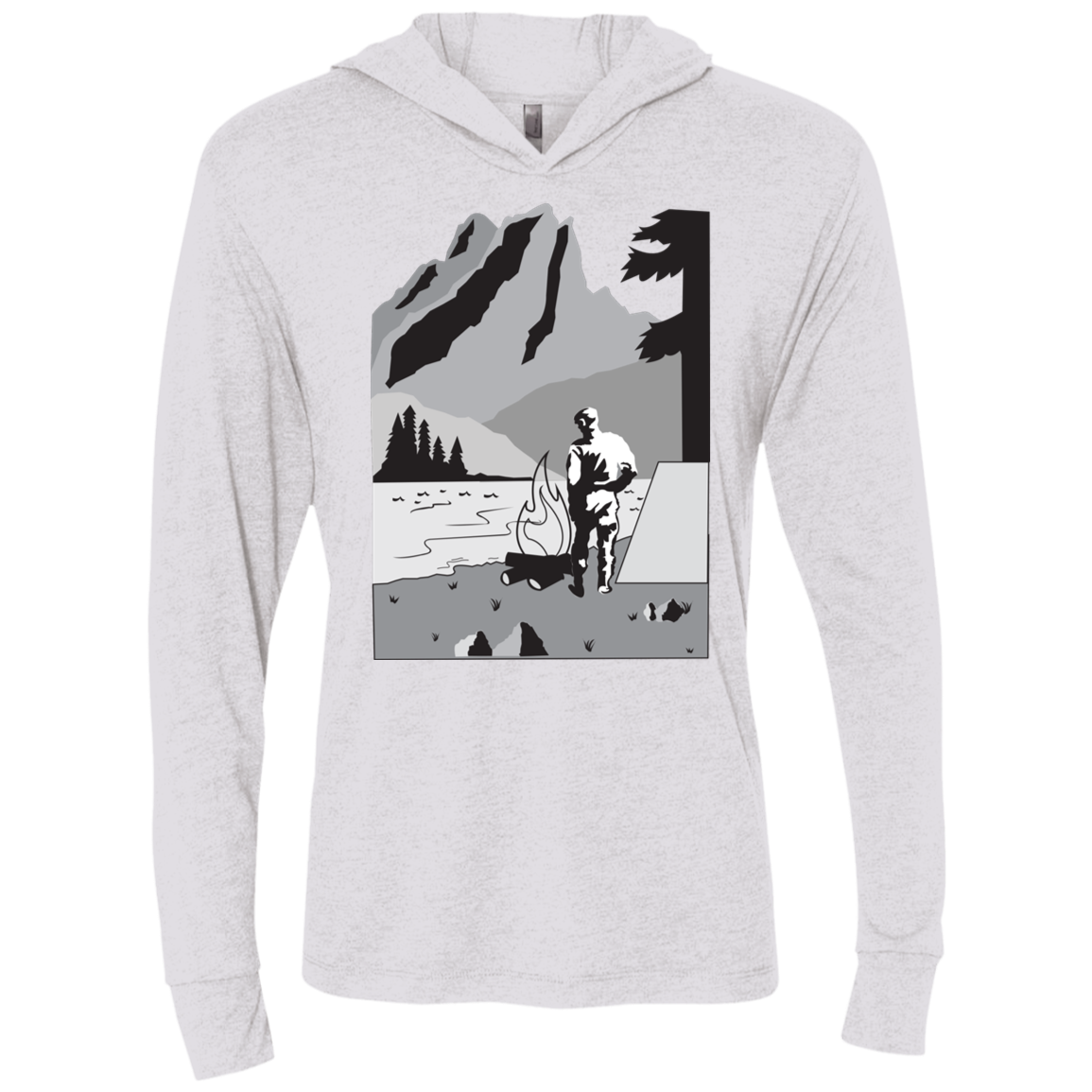 NL6021 Next Level Unisex Triblend LS Hooded T-Shirt C1