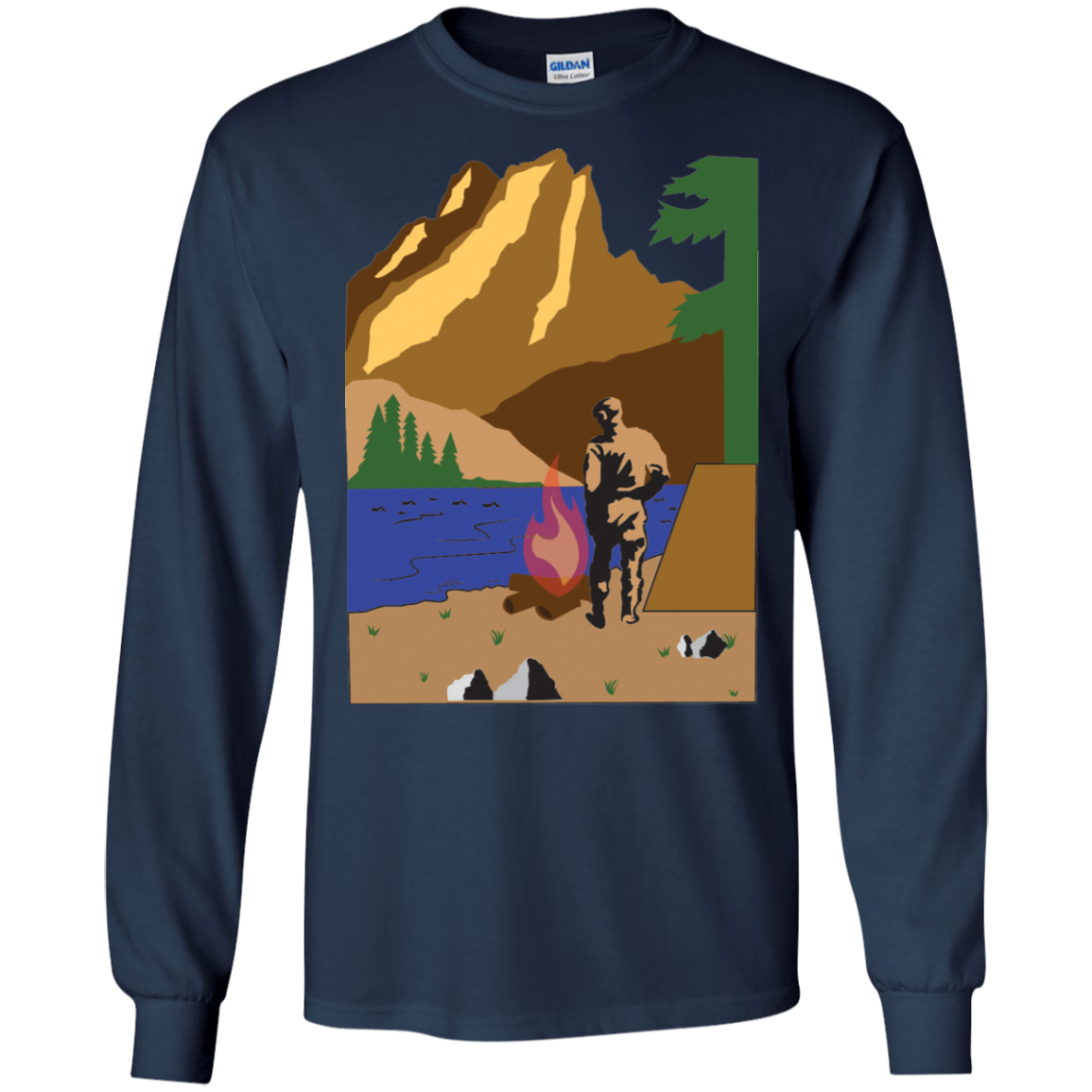 G240 Gildan LS Ultra Cotton T-Shirt C1