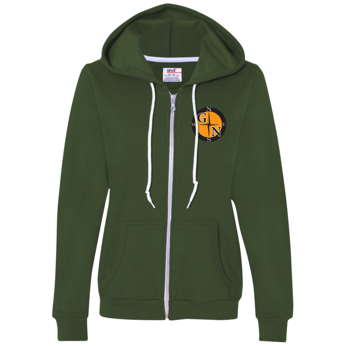 71600L Anvil Ladies Full-Zip Hooded Fleece L3