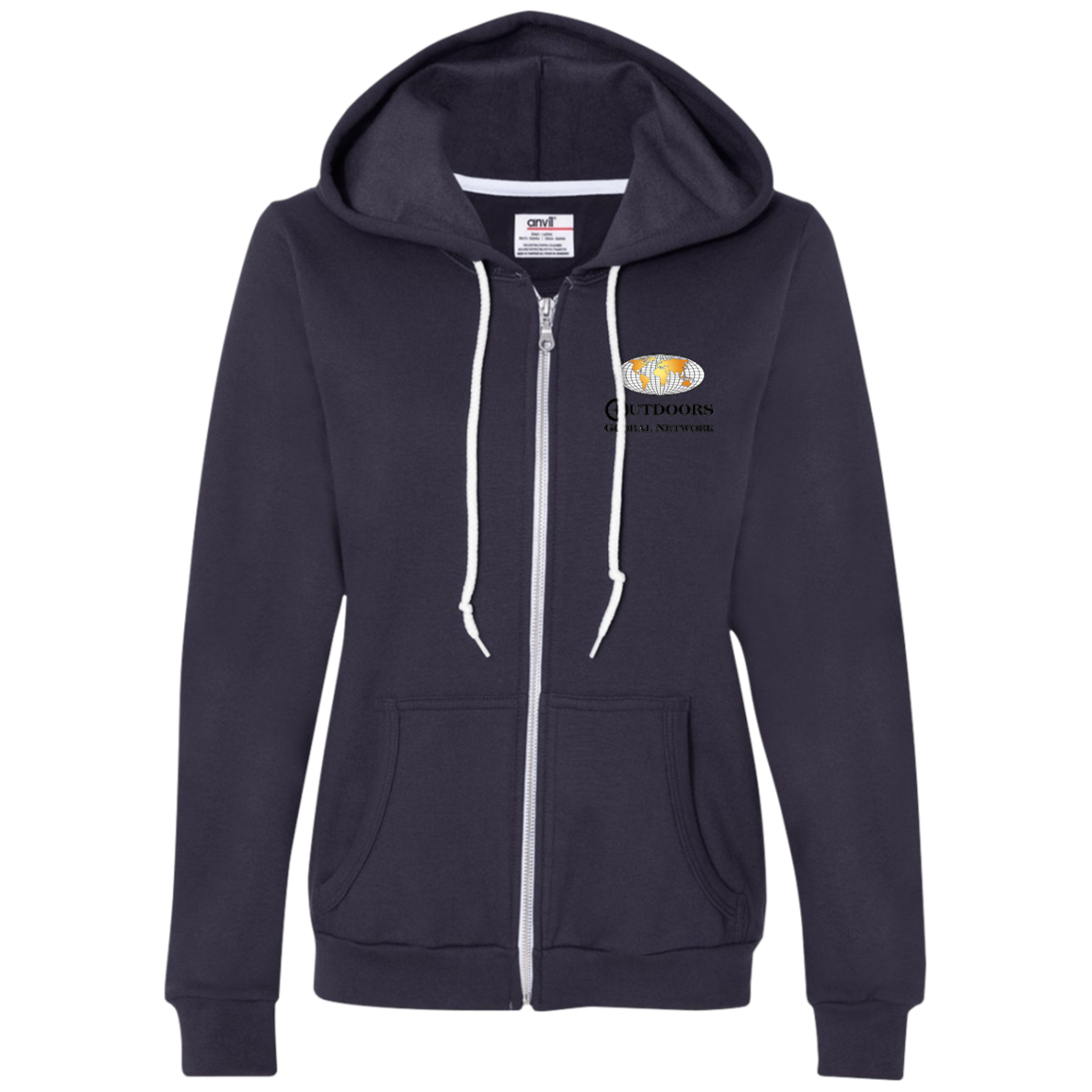 71600L Anvil Ladies Full-Zip Hooded Fleece L2