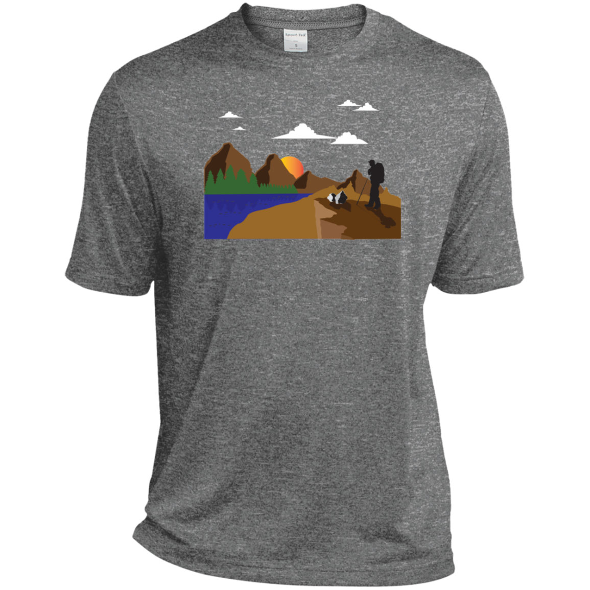 ST360 Sport-Tek Heather Dri-Fit Moisture-Wicking T-Shirt Hiking