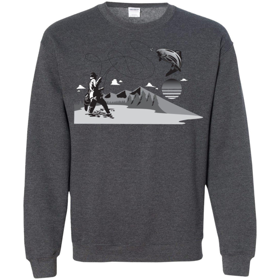 G180 Gildan Crewneck Pullover Sweatshirt  8 oz. F2