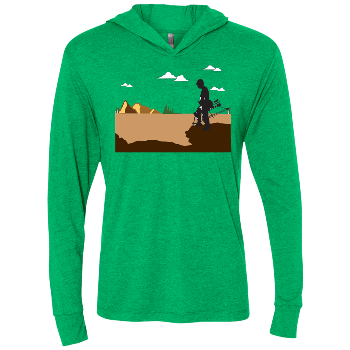 NL6021 Next Level Unisex Triblend LS Hooded T-Shirt