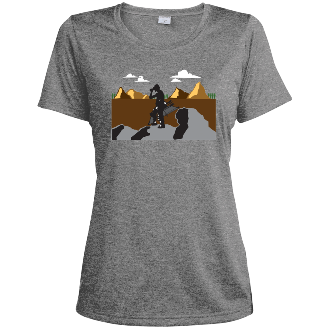 LST360 Sport-Tek Ladies' Heather Dri-Fit Moisture-Wicking T-Shirt A1