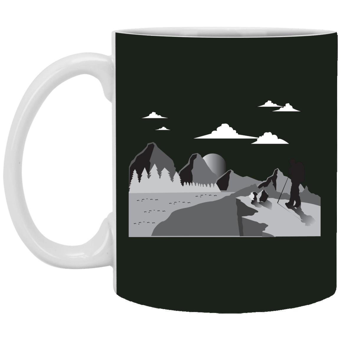 XP8434 11 oz. White Mug Hiking