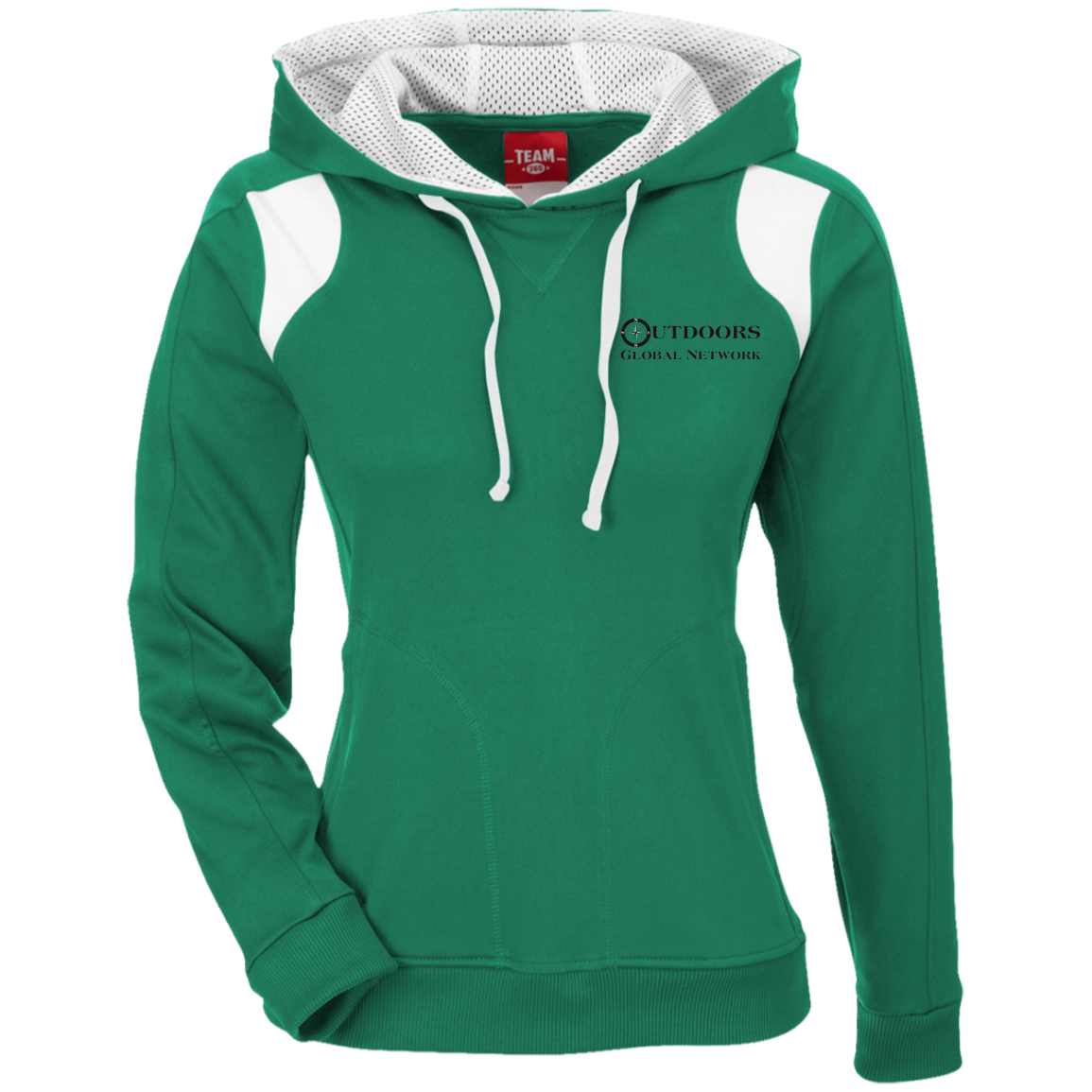 TT30W Team 365 Ladies' Colorblock Poly Hoodie L1