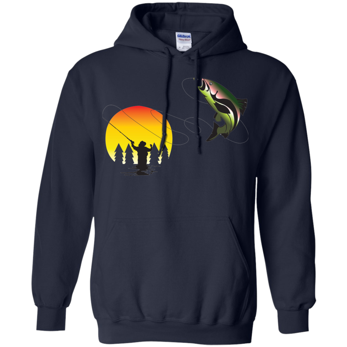 G185 Gildan Pullover Hoodie 8 oz. F1