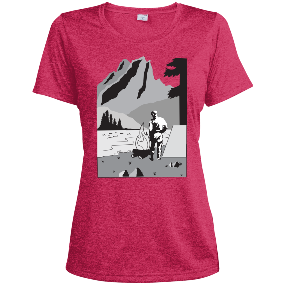 LST360 Sport-Tek Ladies' Heather Dri-Fit Moisture-Wicking T-Shirt C1