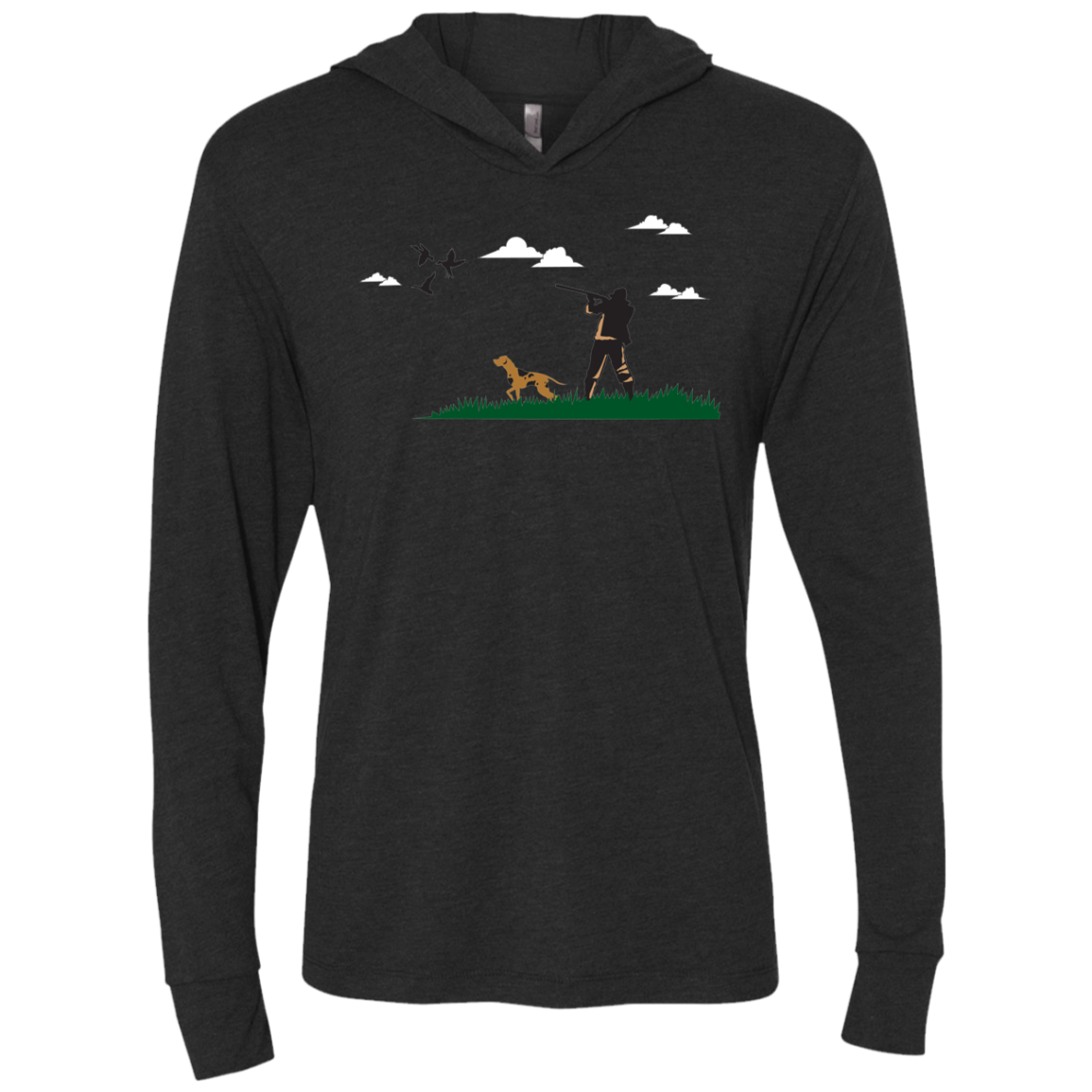 NL6021 Next Level Unisex Triblend LS Hooded T-Shirt