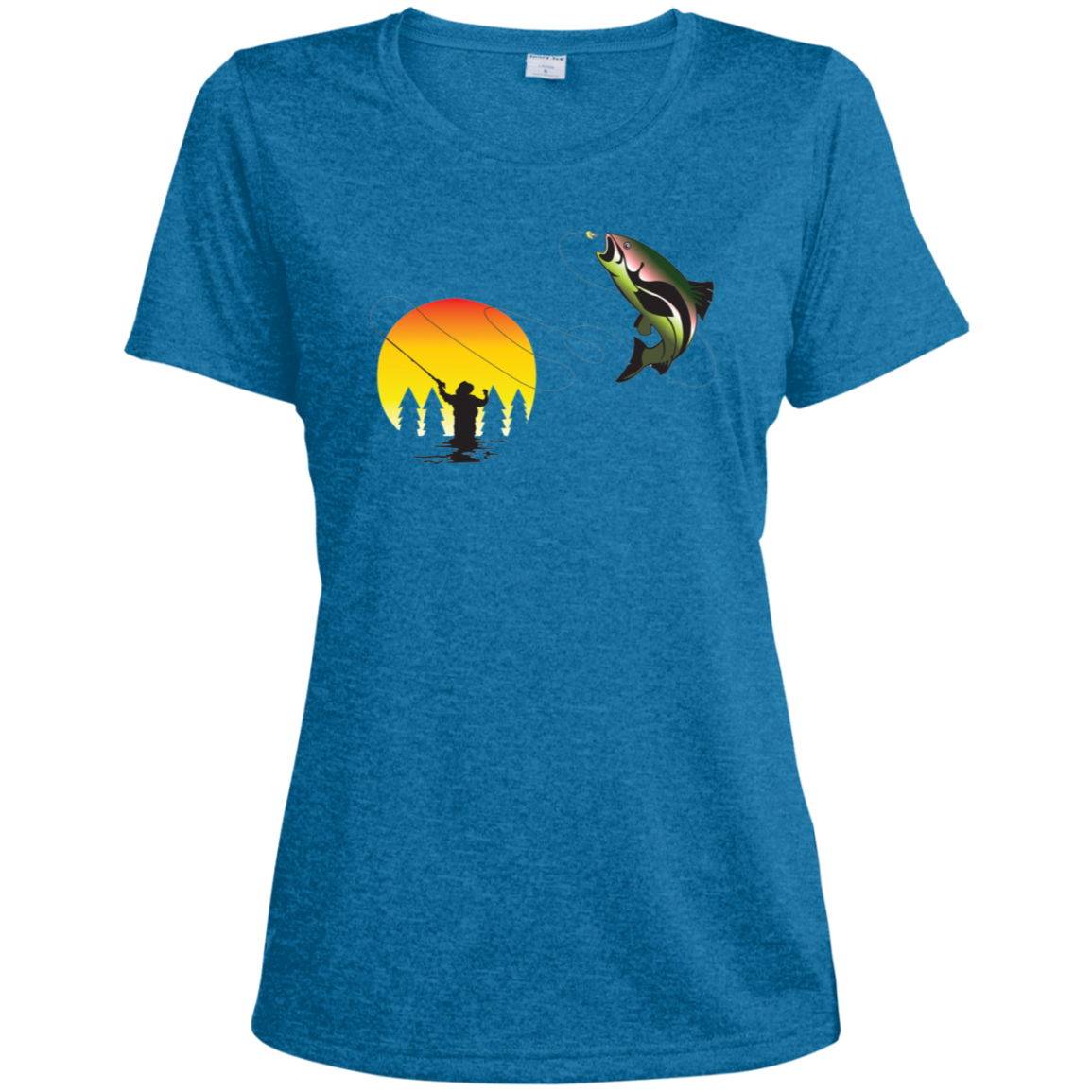 LST360 Sport-Tek Ladies' Heather Dri-Fit Moisture-Wicking T-Shirt