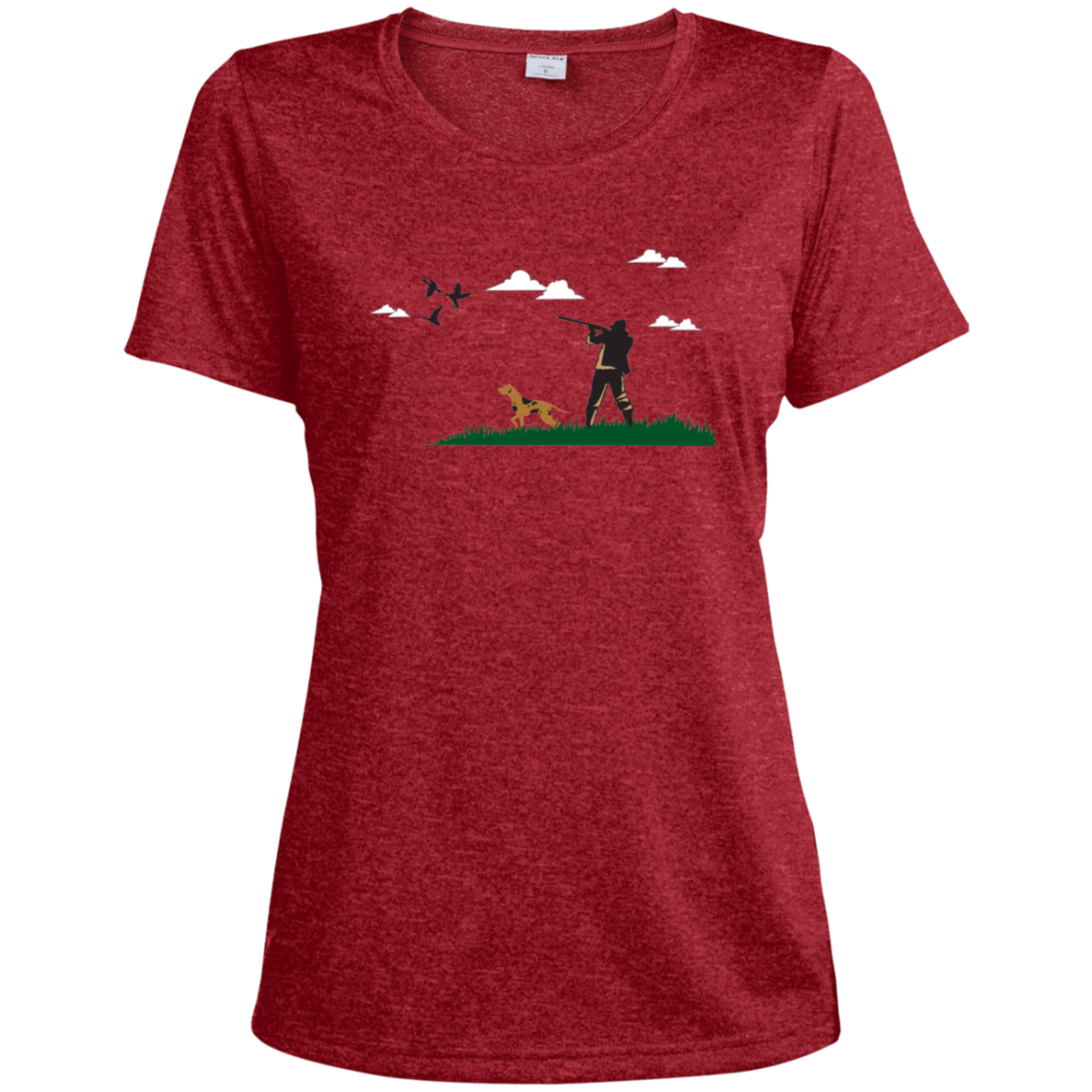 LST360 Sport-Tek Ladies' Heather Dri-Fit Moisture-Wicking T-Shirt