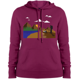 LST254 Sport-Tek Ladies' Pullover Hooded Sweatshirt Hiking