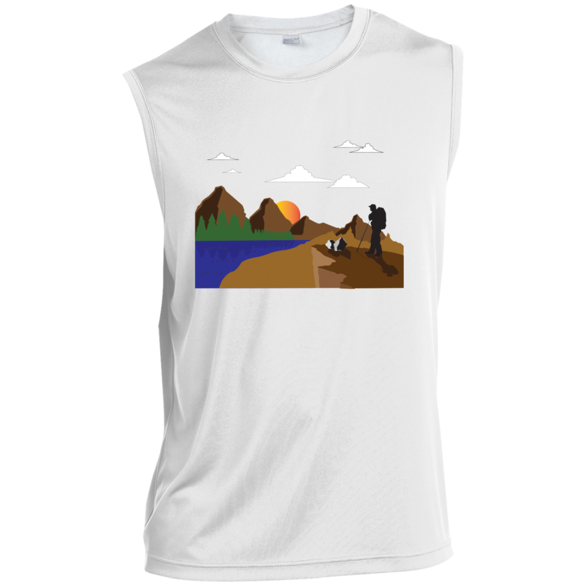 ST352 Sport-Tek Sleeveless Performance T-Shirt Hiking
