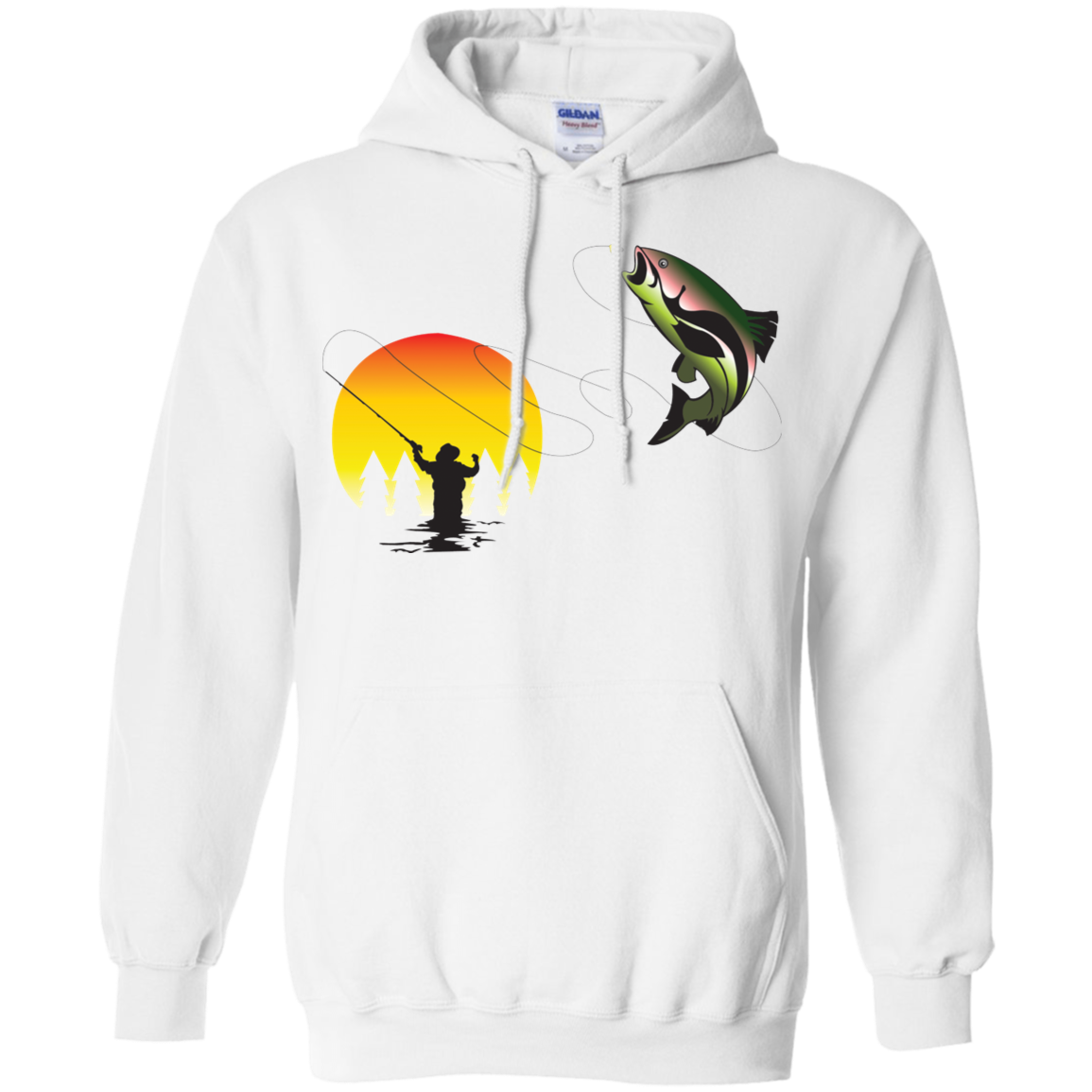 G185 Gildan Pullover Hoodie 8 oz. F1