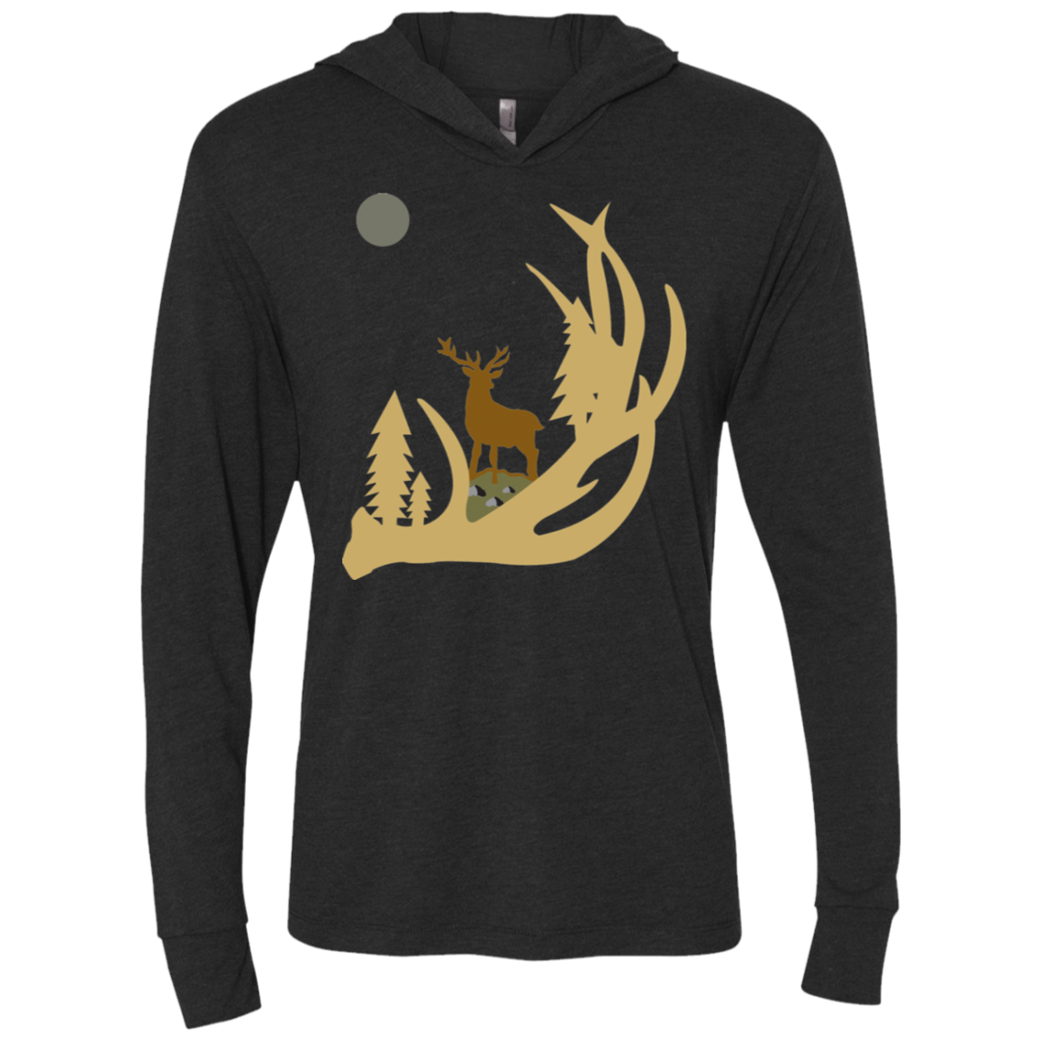 NL6021 Next Level Unisex Triblend LS Hooded T-Shirt